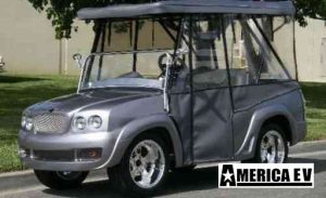 ev luxe golf cart, america ev ev luxe, luxury golf cart